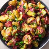 Garlic Broccoli with Bacon Sautéed Potatoes (2 pounds)